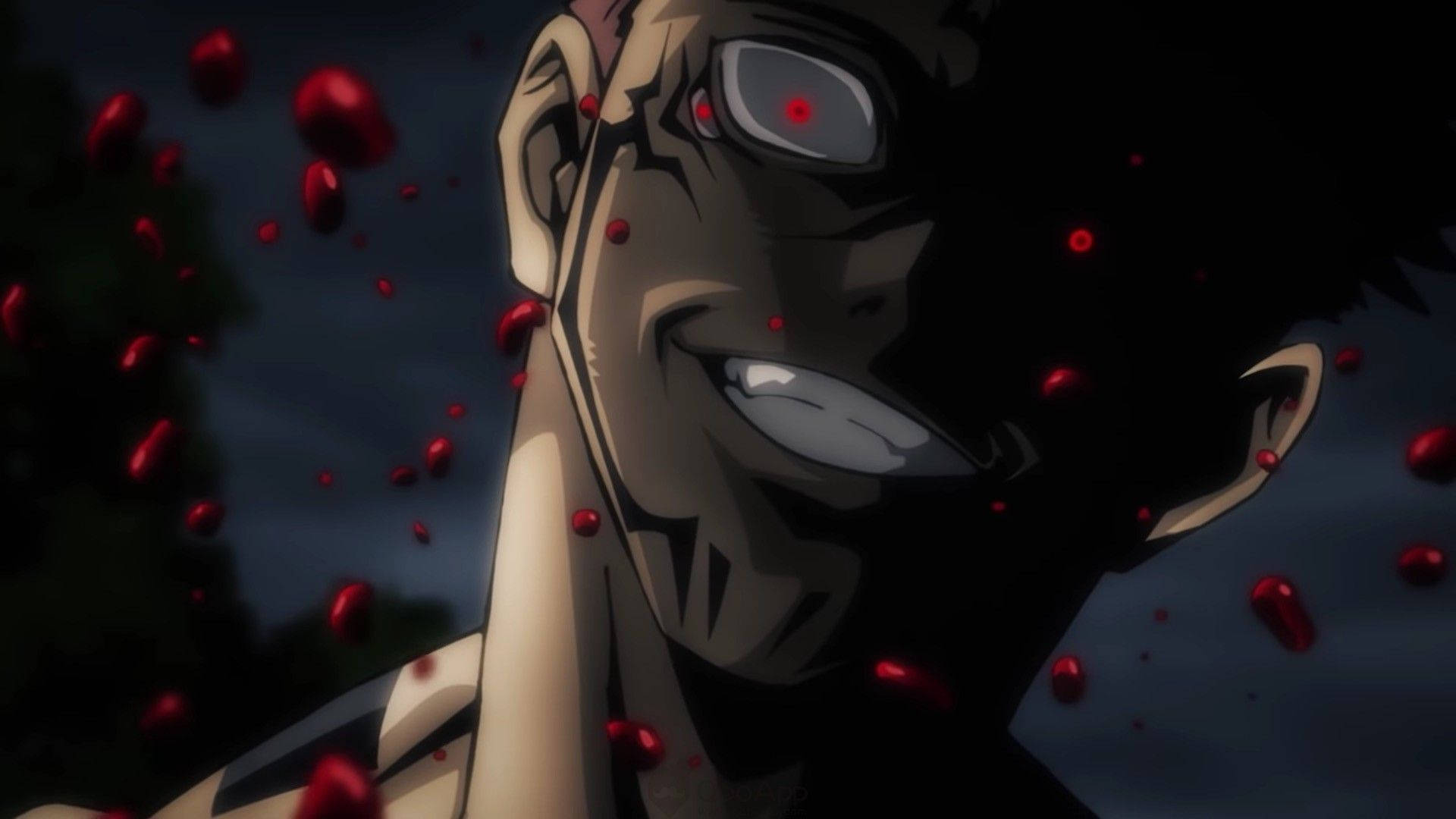 Sukuna Mwuaji Katika Jujutsu Kaisen Picha ya Ukuta