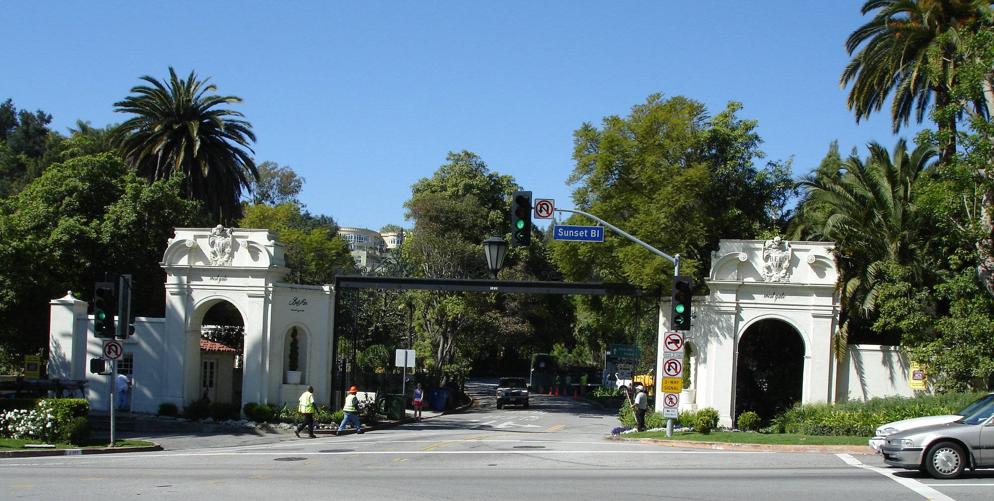 Sunset Boulevard Bel-Air Mlango Picha ya Ukuta