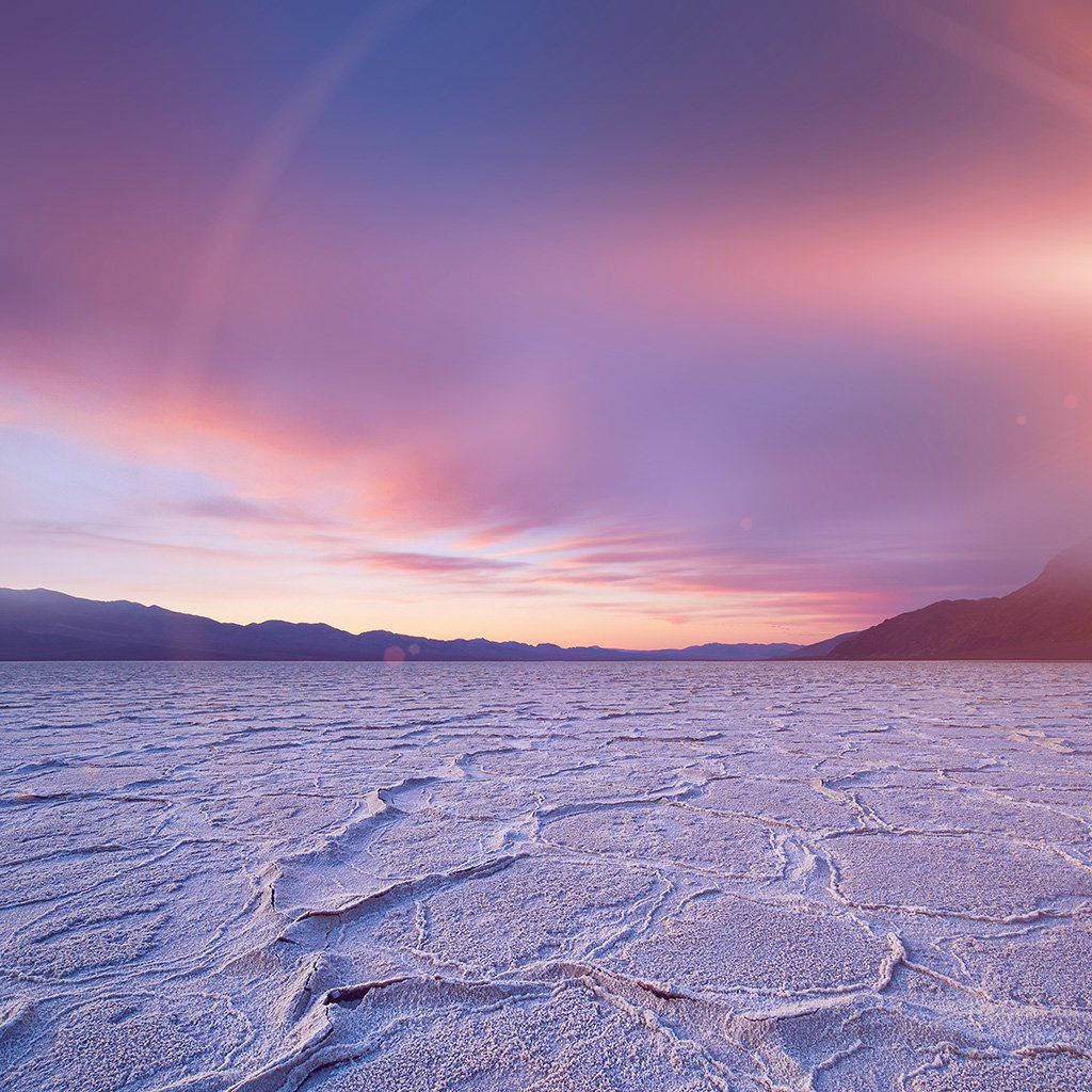 Sunset Pastel iPad Background Picha ya Ukuta
