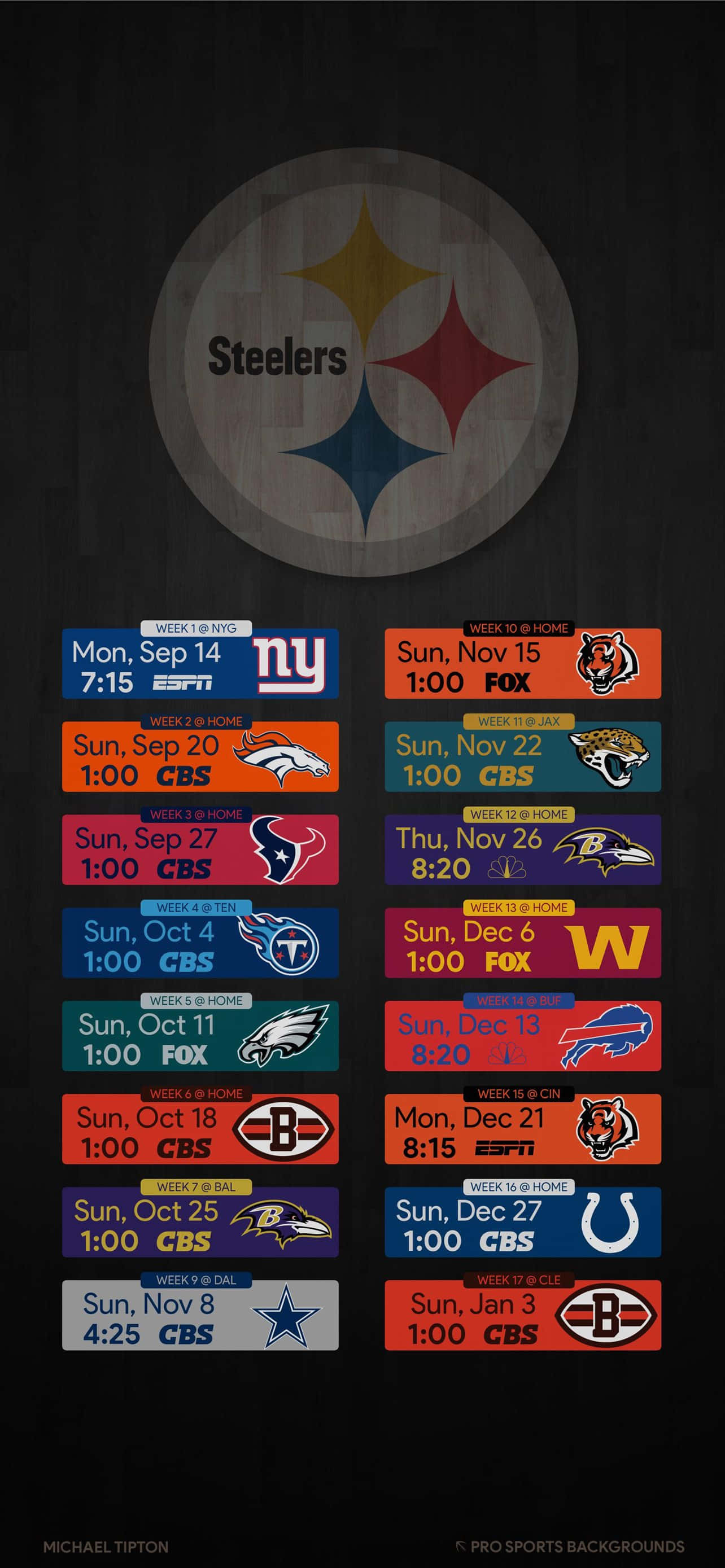 Super Bowl Champions: Show Your Steelers Pride with an iPhone Picha ya Ukuta