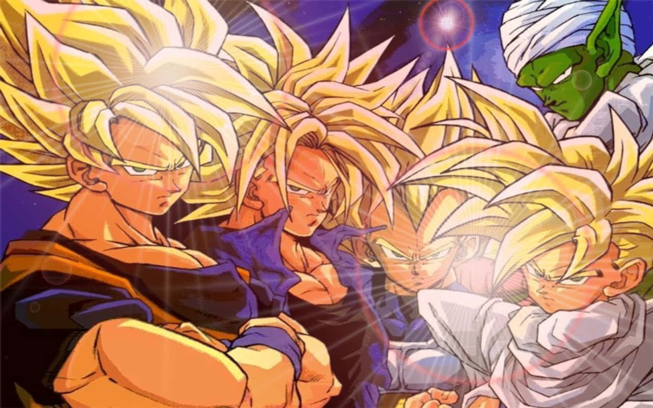 Super Saiyan Blue Goku anavyo na Duplicate Vegeta katika Siri ya Anime ya Dragon Ball Super Picha ya Ukuta