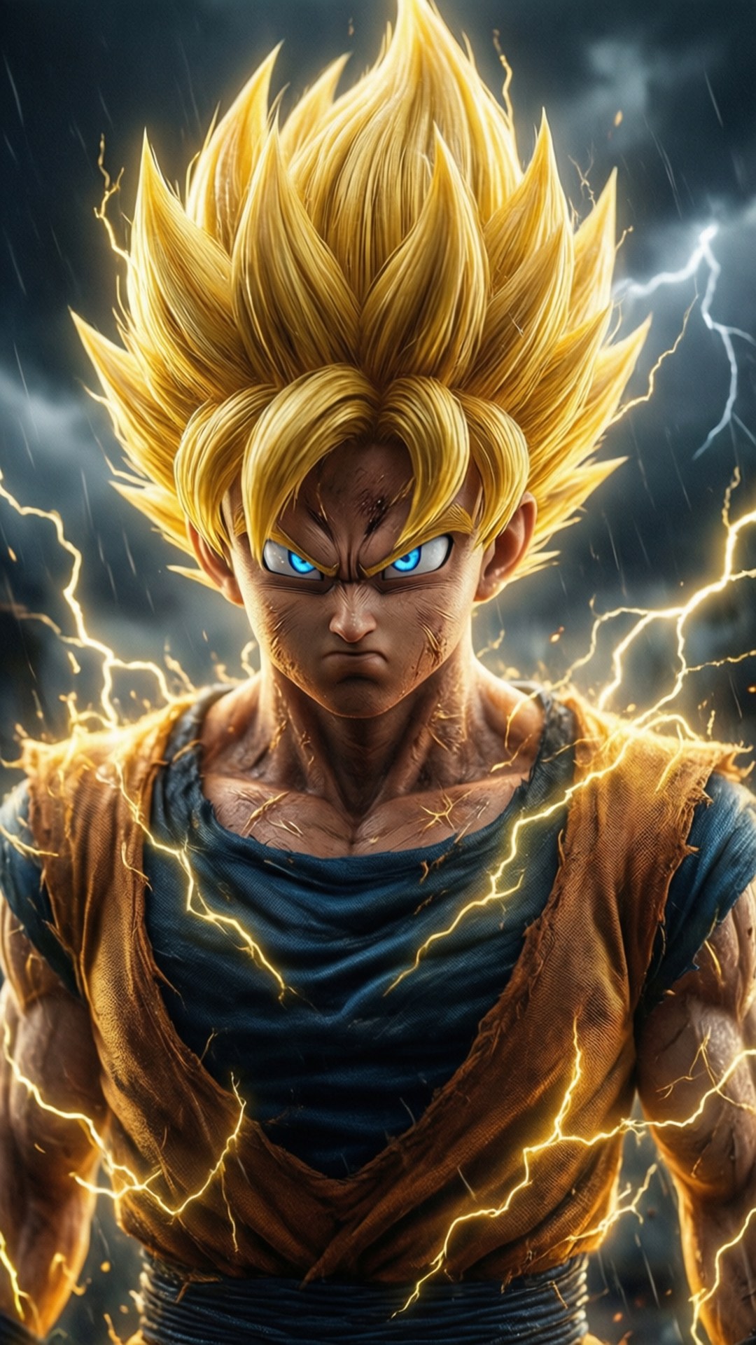 Super Saiyan Imewekwa Huru Picha ya Ukuta