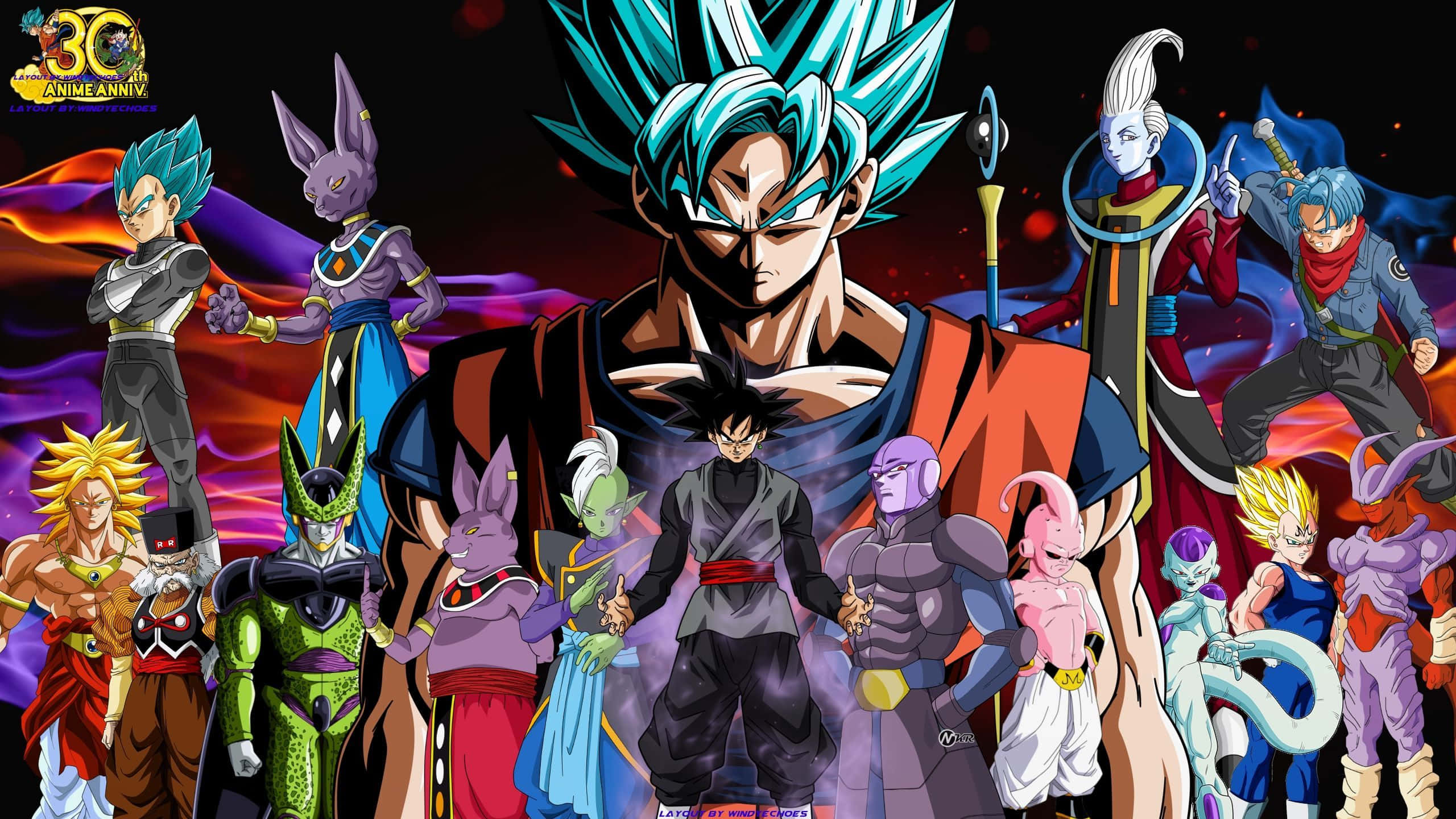 Super Saiyan Mwenye Nguvu Picha ya Ukuta