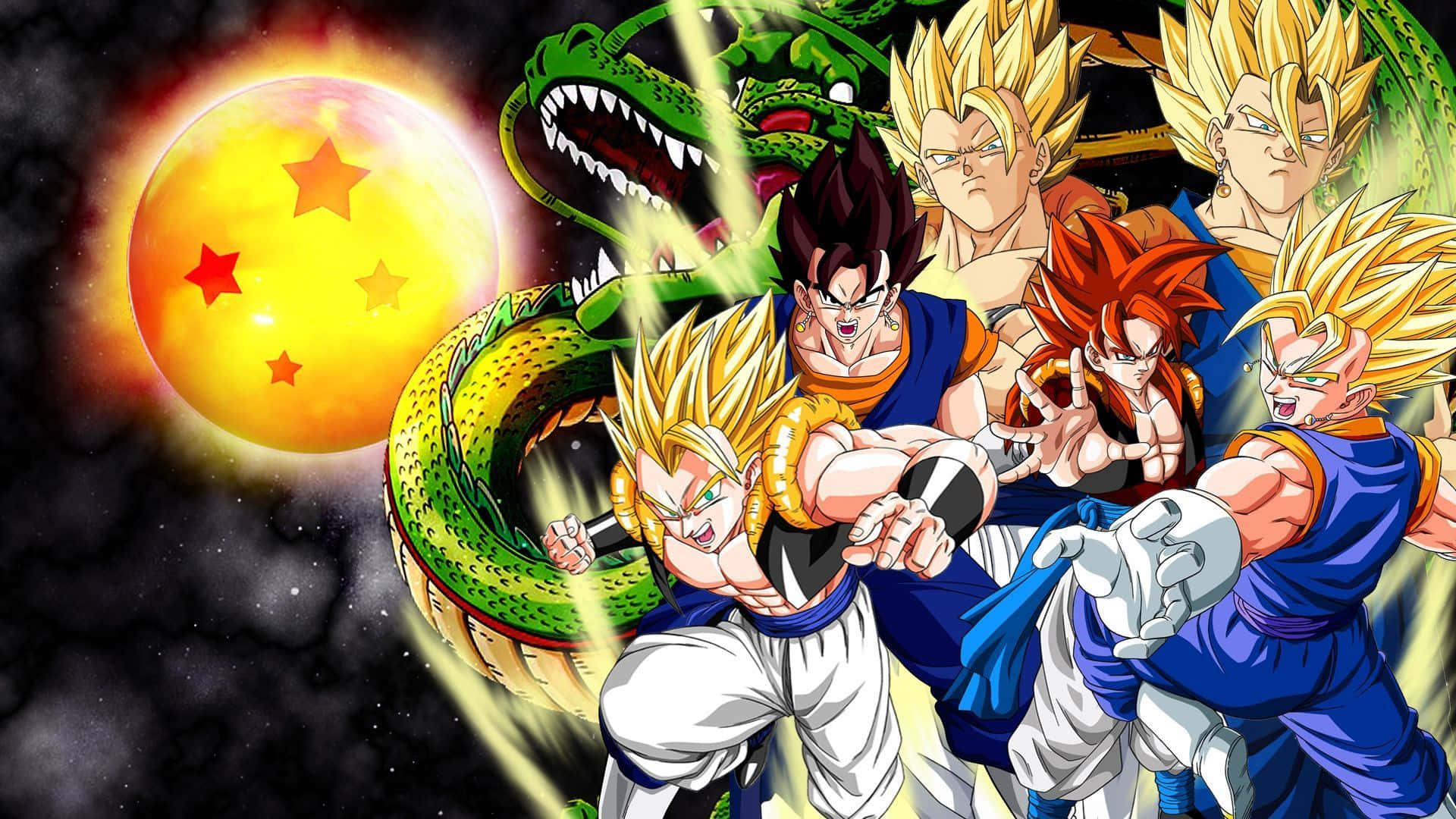 Super Saiyan wakiongea nguvu katika 'Dragon Ball Super' Picha ya Ukuta