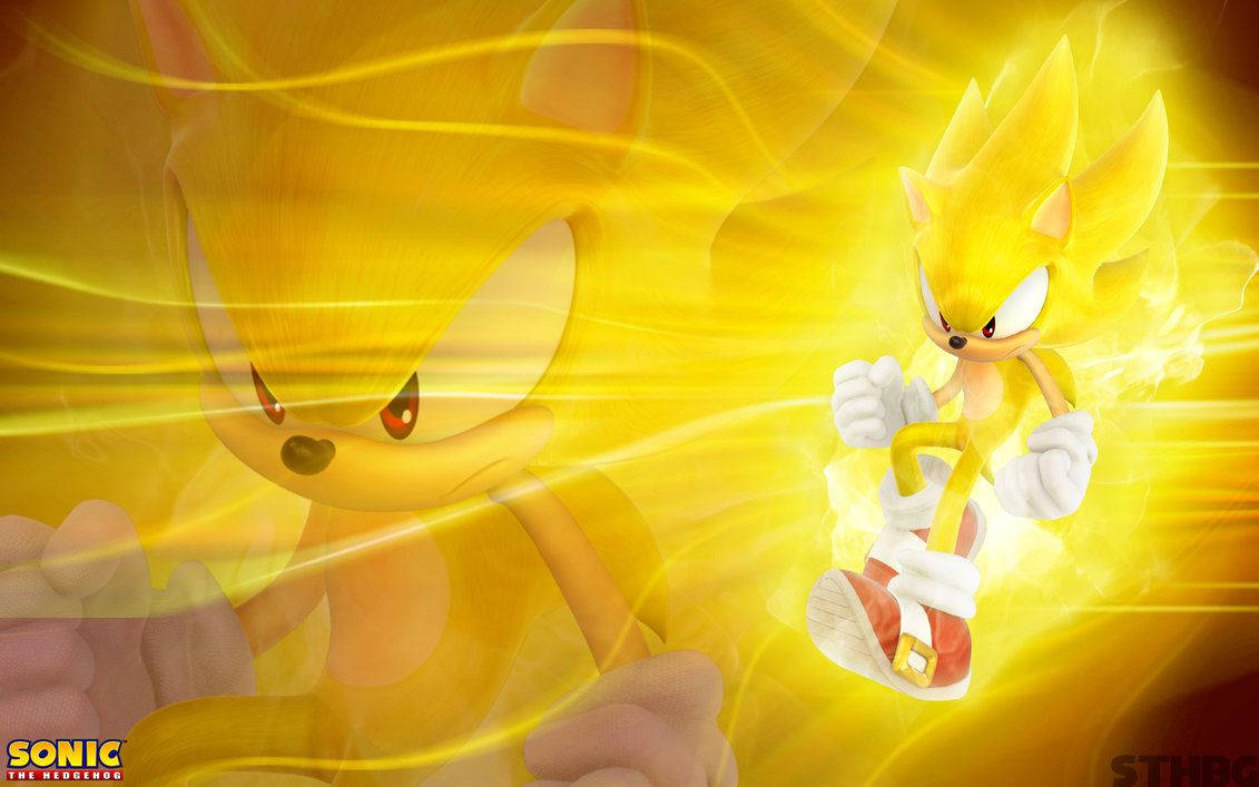 Super Sonic Mwenye Kasi ya Ajabu Picha ya Ukuta