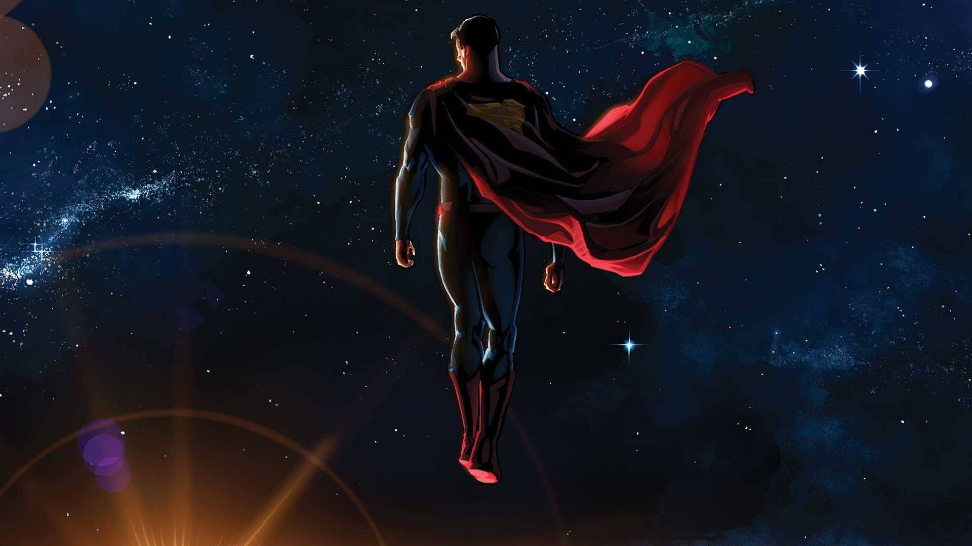 Superman Angani 12K Picha ya Ukuta