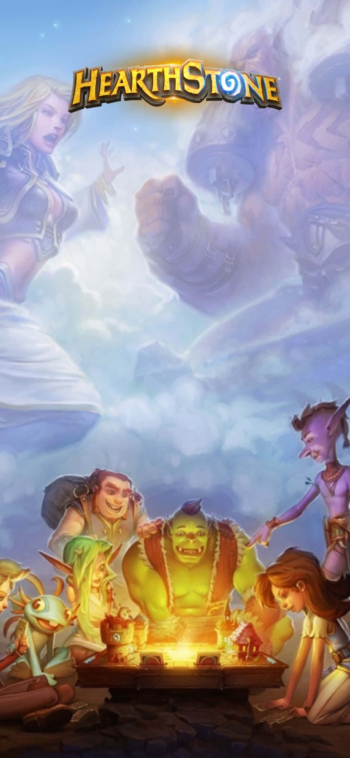 Sura: Ingia Katika Vitisho Vya Epic na Mpira wa iPhone XS Hearthstone Picha ya Ukuta