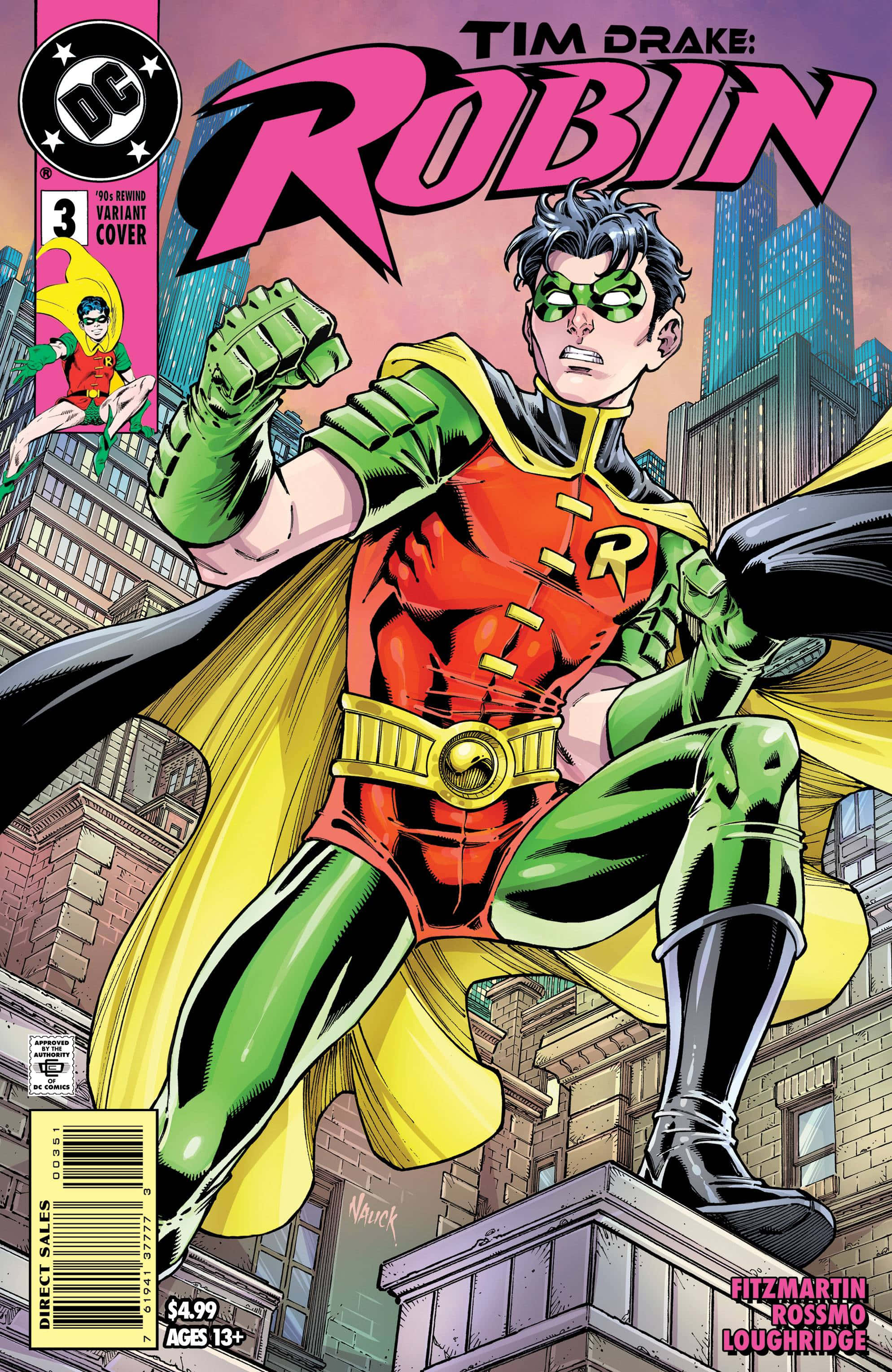 Sura: Tim Drake Mwenye Nguvu katika Hatua Picha ya Ukuta