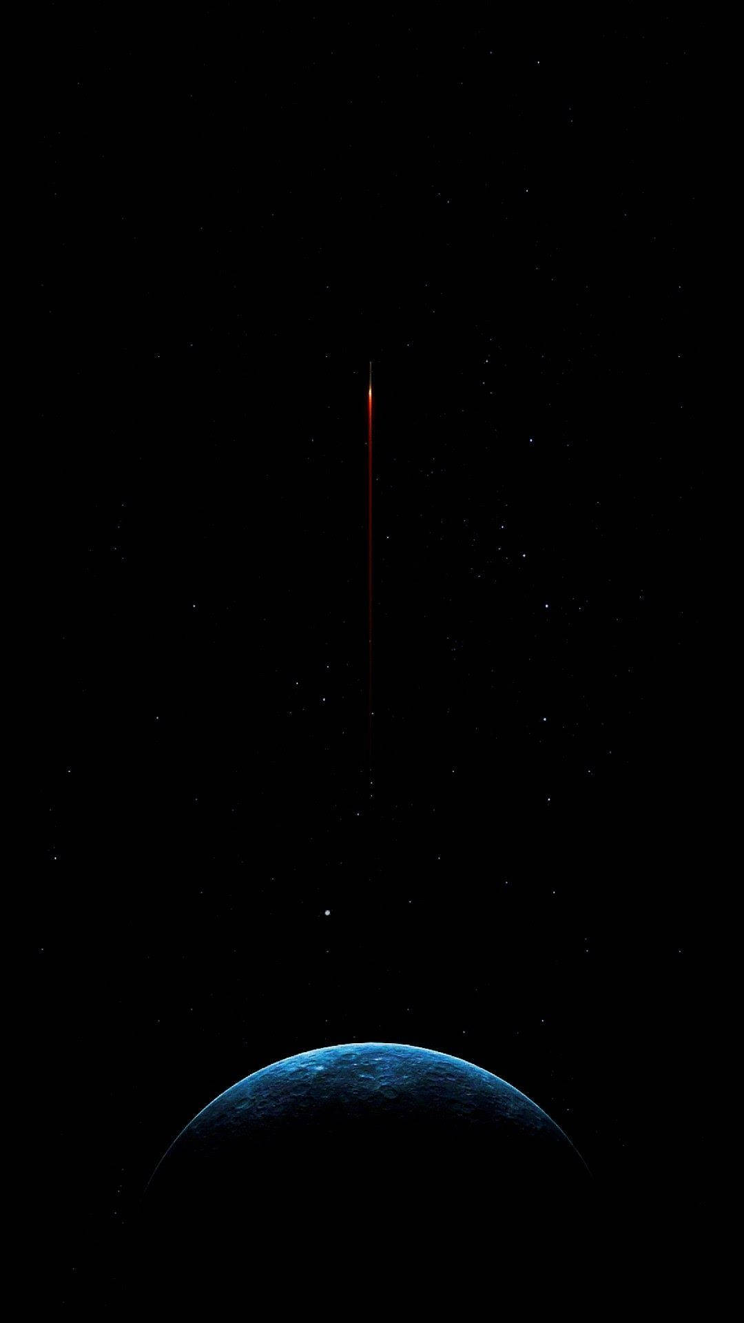 Sura ya Ajabu ya Mwezi katika AMOLED Picha ya Ukuta