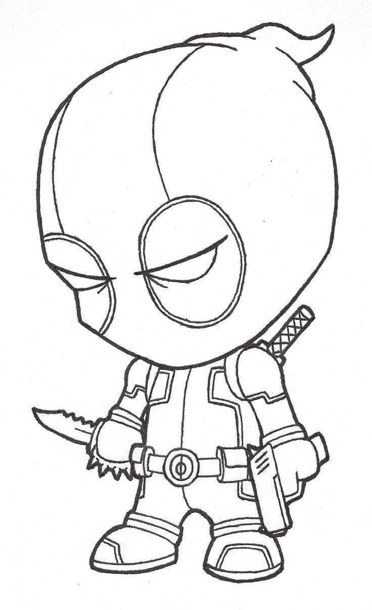 Sura ya Chibi Deadpool Baridi Picha ya Ukuta