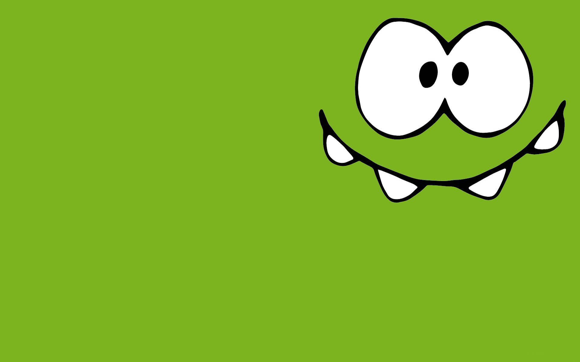 Sura ya Frog Kawaii Kijani Picha ya Ukuta