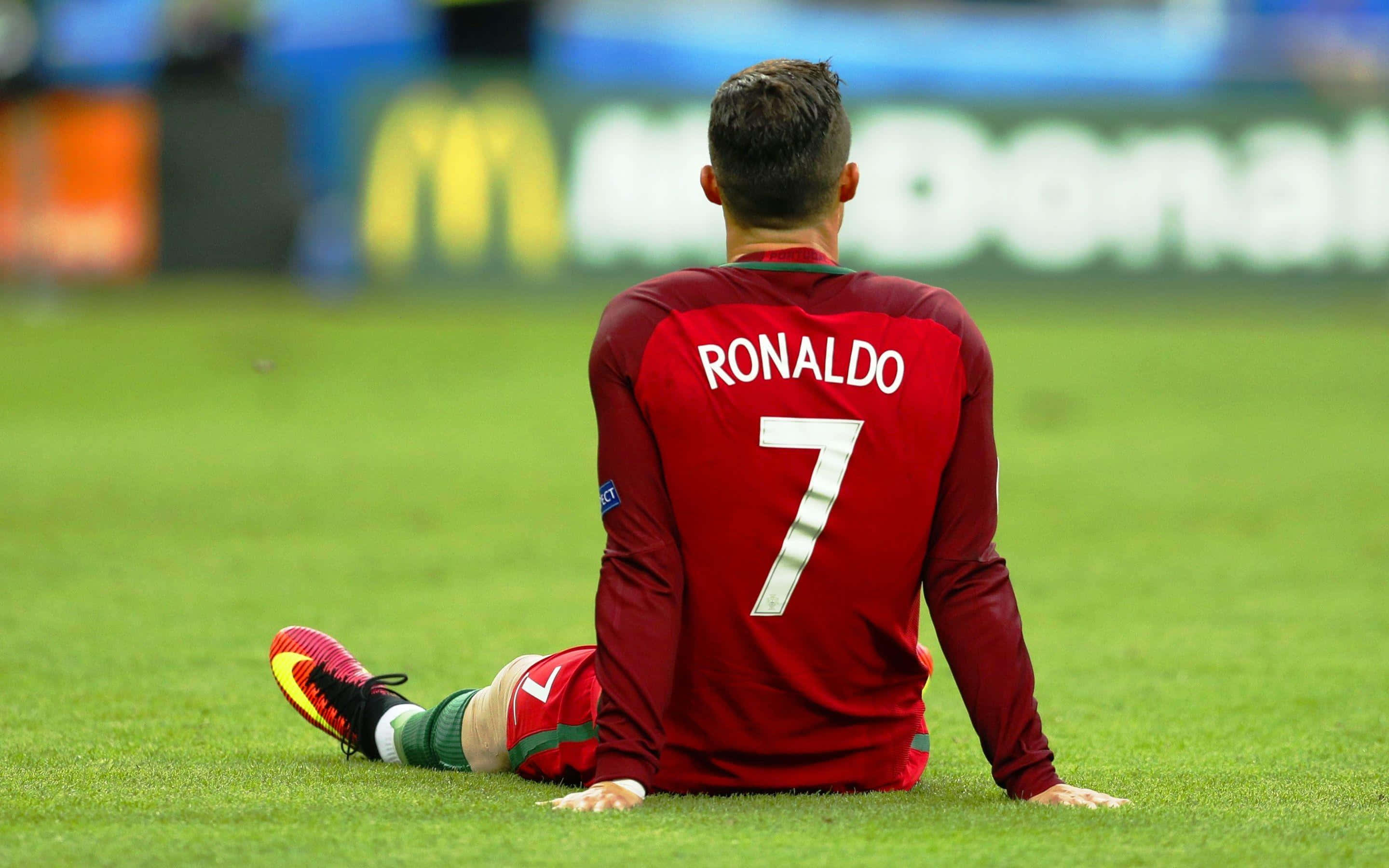 Sura ya Mwanafunzi wa Bola Cristiano Rolando Picha ya Ukuta