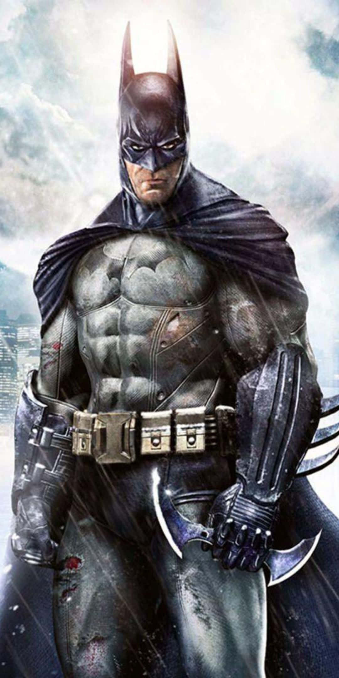 Sura ya Mwendo ya Superhero Batman Arkham City Picha ya Ukuta