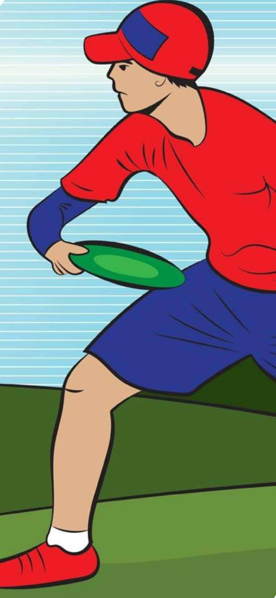 Mazingira ya Ultimate Frisbee ya iPhone X Picha ya Ukuta