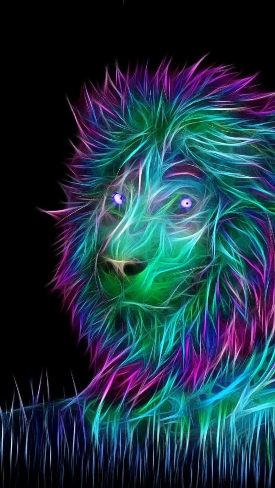 Sura ya Simba wa Galaxy Picha ya Ukuta