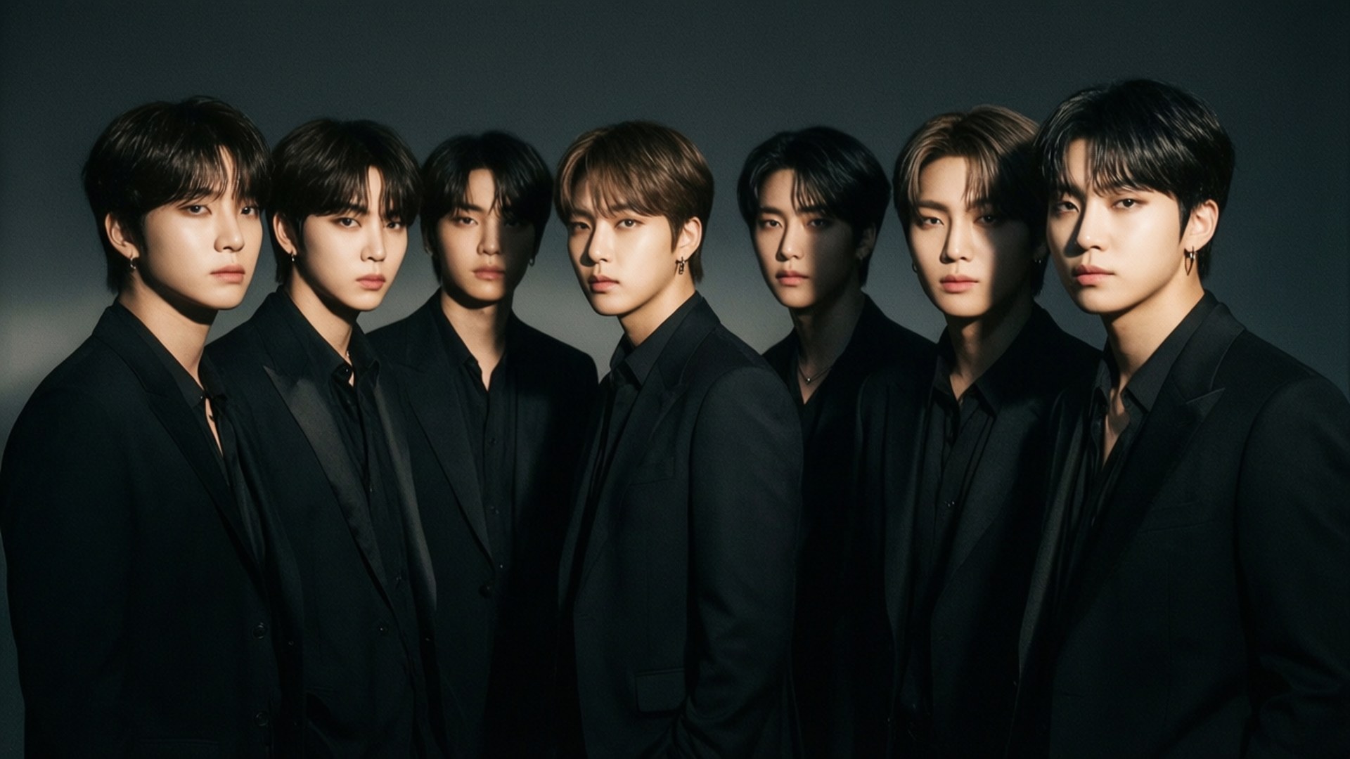 Suti Nyeusi BTS Picha ya Ukuta