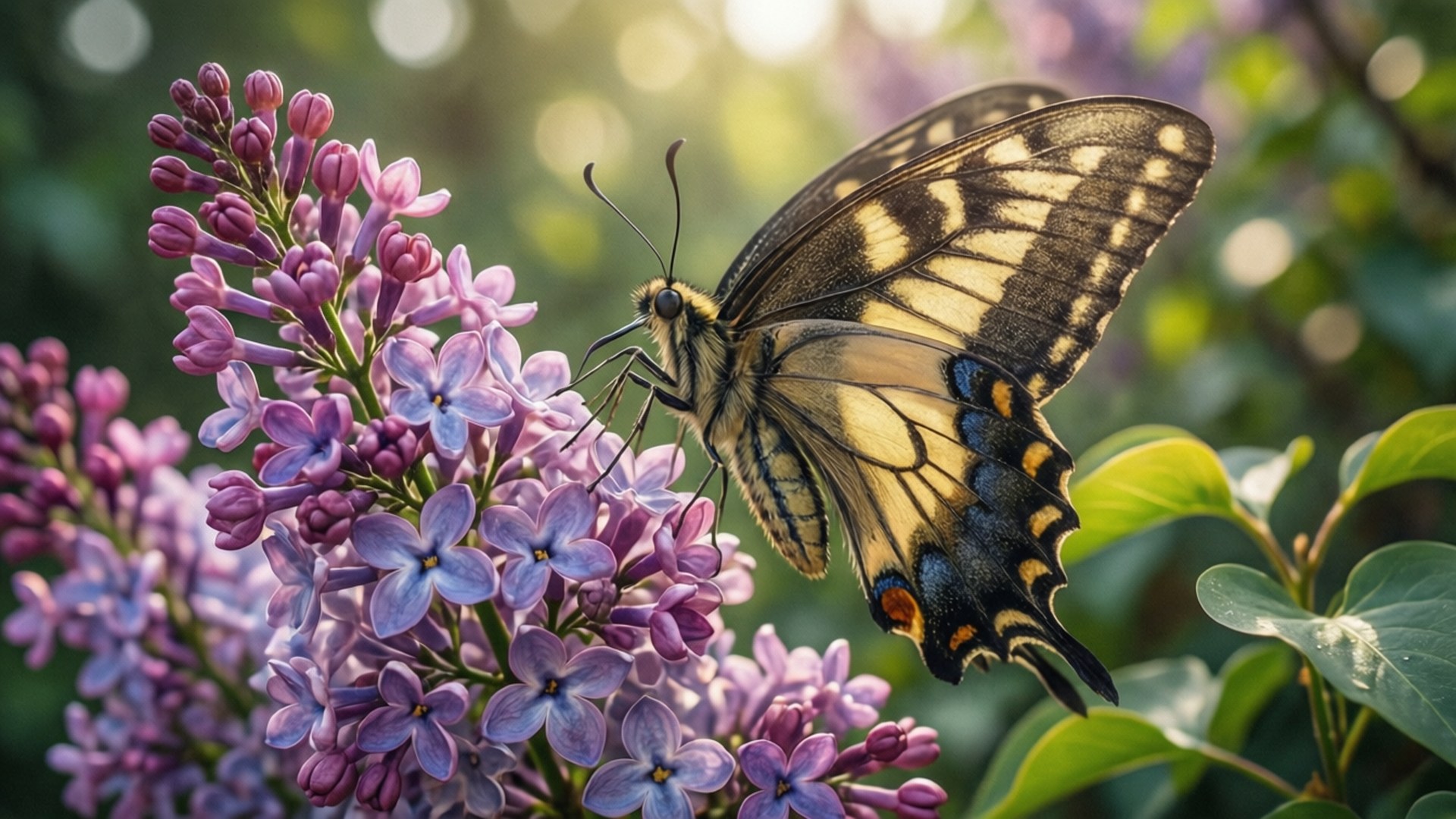 Swallowtail ya Lilac Picha ya Ukuta