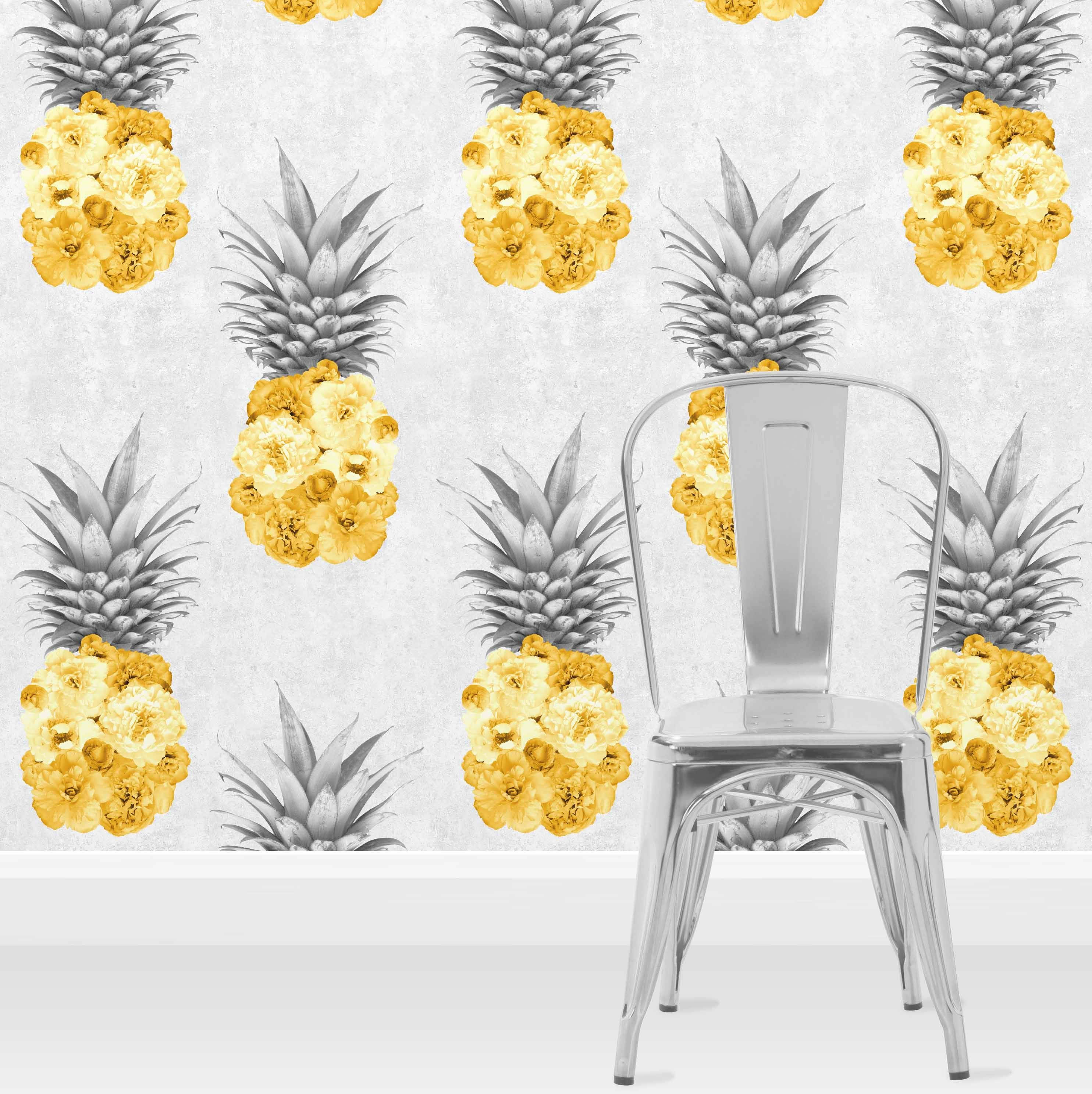 Sweet and Tart, Peony Filled Pineapples Picha ya Ukuta