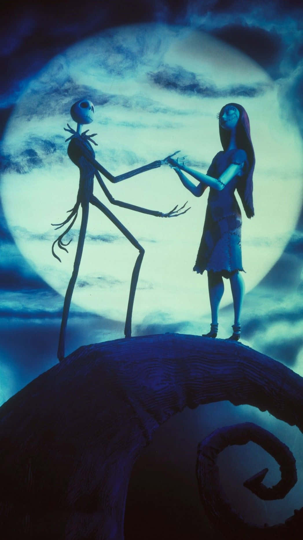 Sweet Sally na Jack Nightmare Before Christmas Picha ya Ukuta