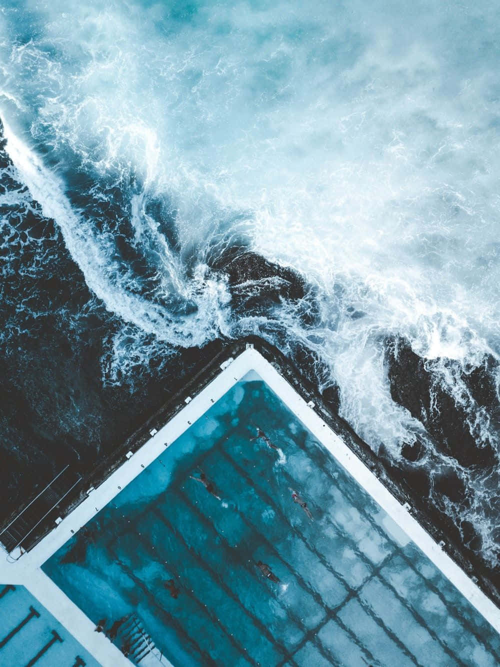 Swimming Pool iPhone 7 Plus Live Picha ya Ukuta