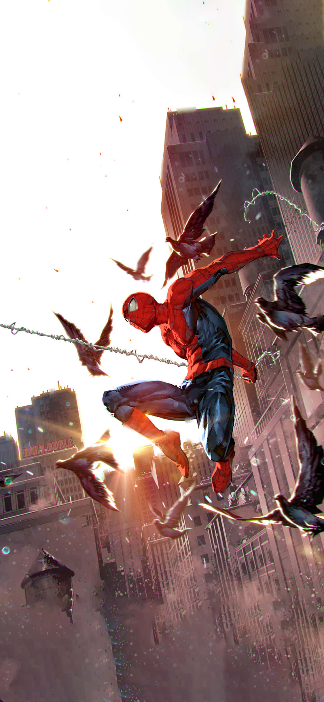 Swing into action with Spiderman Picha ya Ukuta