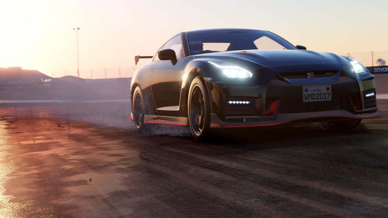 Taa Nyeupe za Mbele 720p Mandharinyuma ya Project Cars Picha ya Ukuta