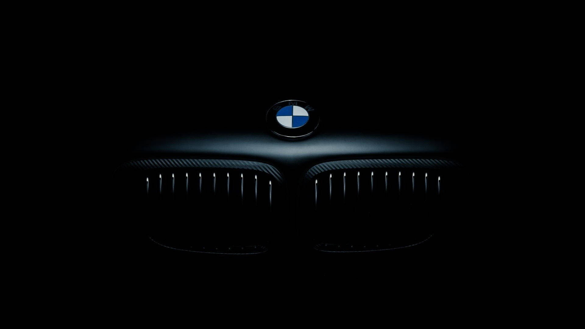 Taa ya Mbele ya Giza ya BMW Laptop Picha ya Ukuta