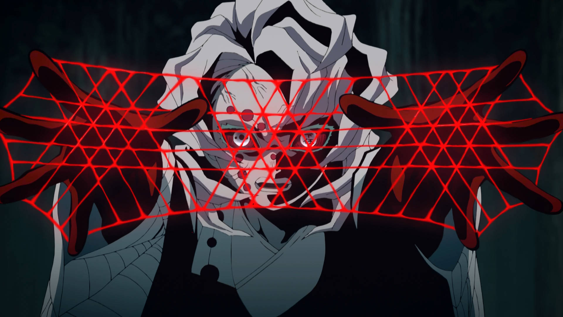 Taa ya Spida ya Rui Demon Slayer Picha ya Ukuta