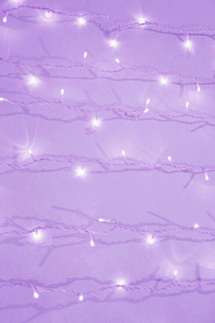 Taa za Rangi Zilizopachikwa Zambarau Pastel Tumblr Picha ya Ukuta