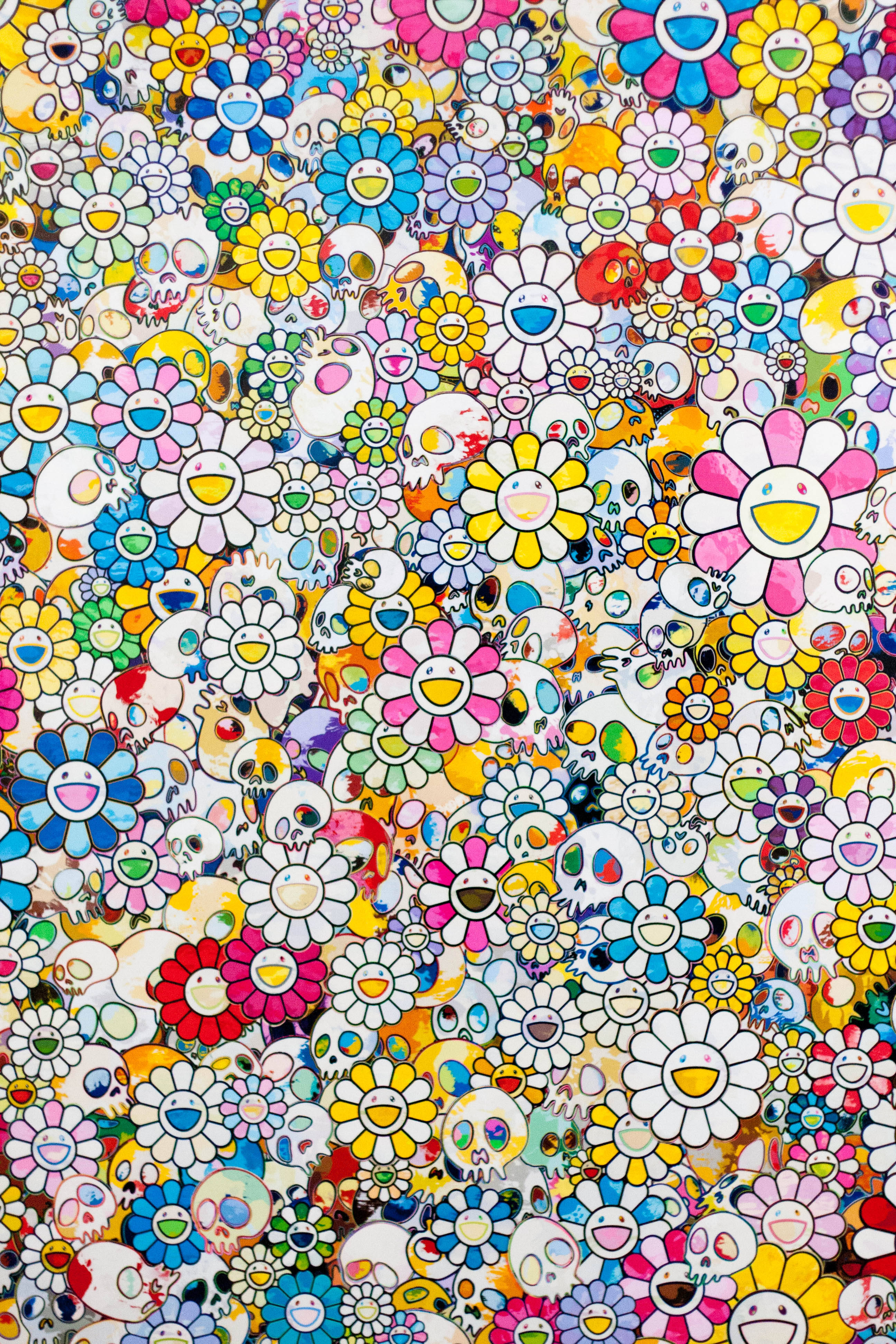 Tabasamu Kubwa Takashi Murakami 4K Picha ya Ukuta
