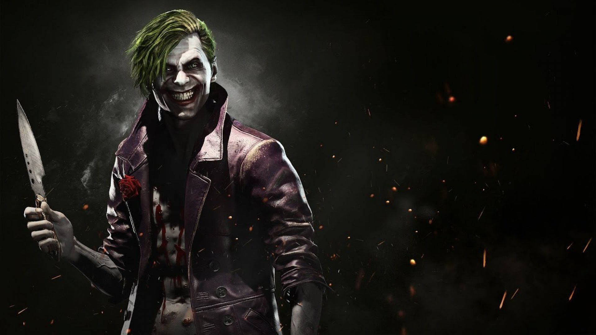 Tabasamu la Hila la Joker Picha ya Ukuta