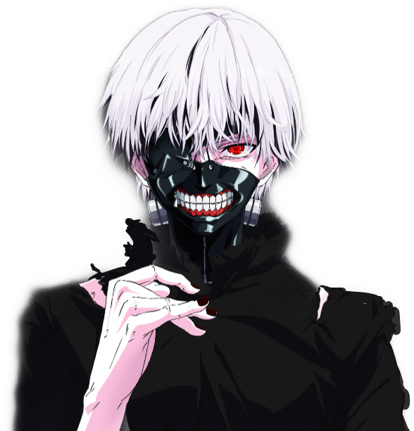 Tabasamu la Mhusika wa Tokyo Ghoul Picha ya Ukuta