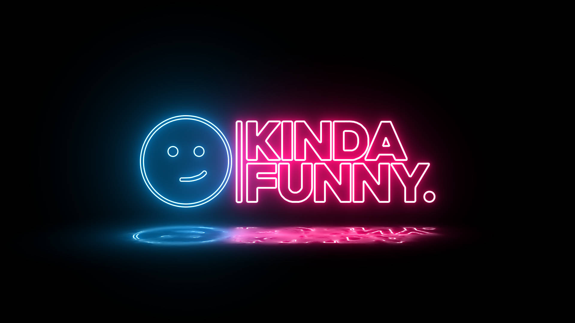 Tabasamu la Neon la Kinda Funny Picha ya Ukuta