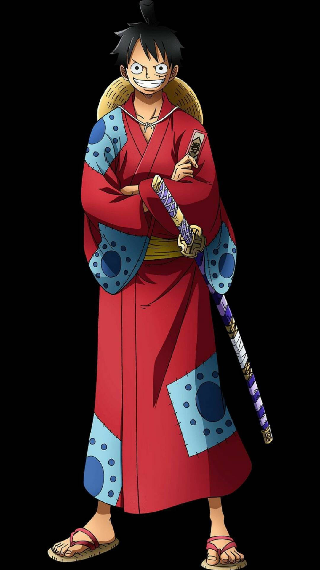 Tabasamu la Samurai Luffy Picha ya Ukuta