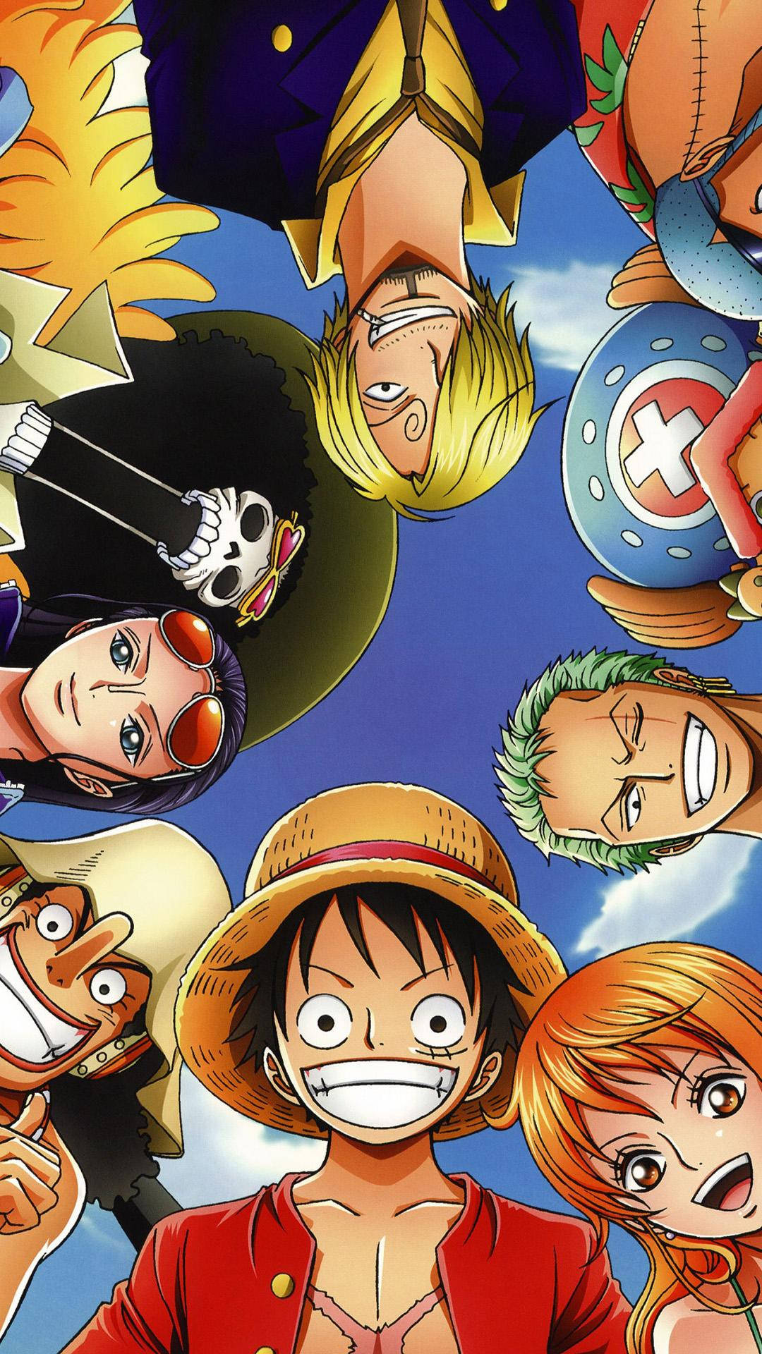Tabasamu la Wahusika wa One Piece Live Picha ya Ukuta