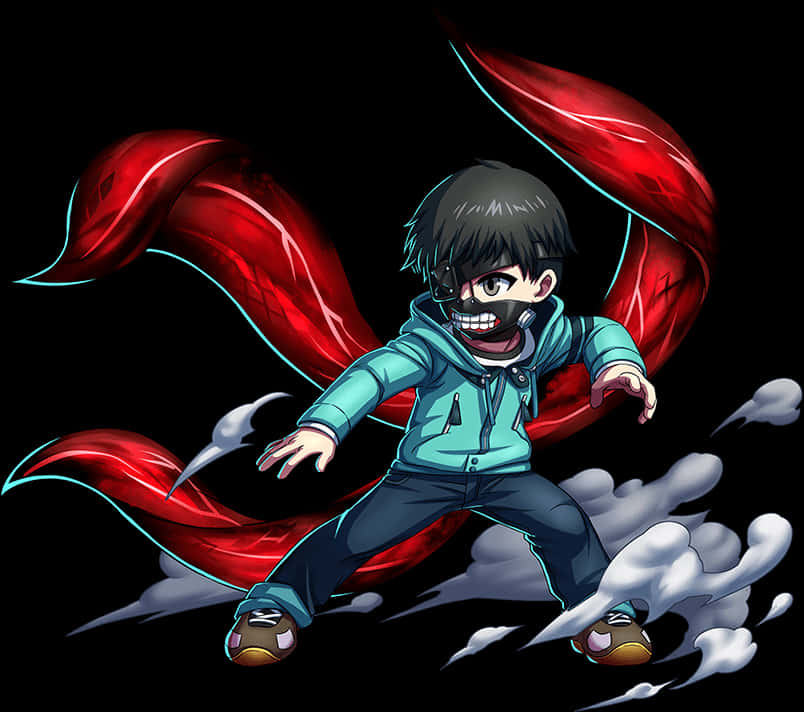 Tabia ya Anime ya Kaneki Ken Aliyebadilika Picha ya Ukuta