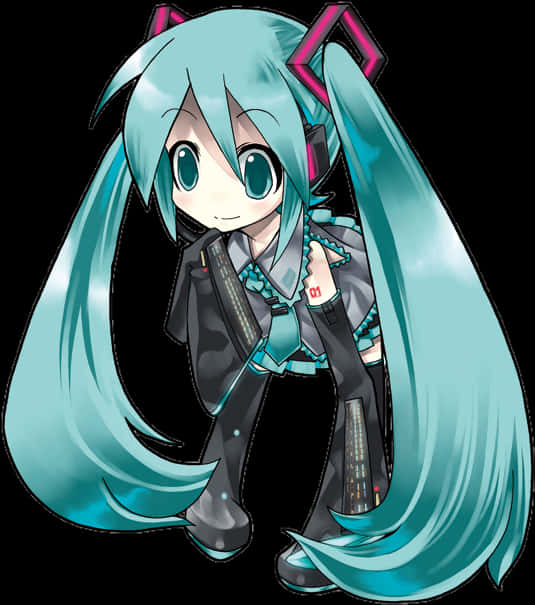 Tabia ya Hatsune Miku Vocaloid Picha ya Ukuta