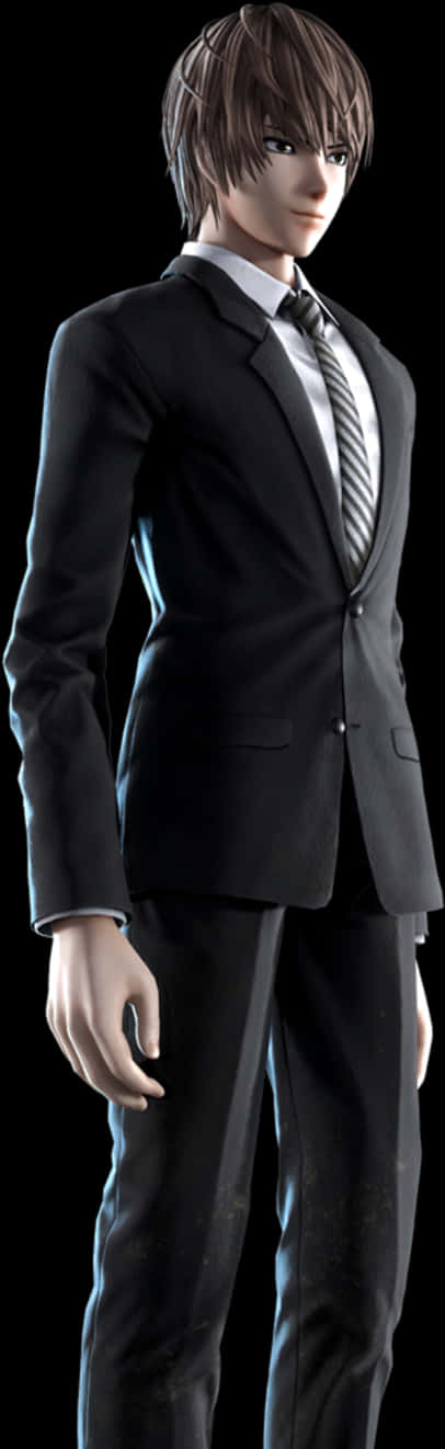 Tabia ya Light Yagami kutoka Death Note Picha ya Ukuta