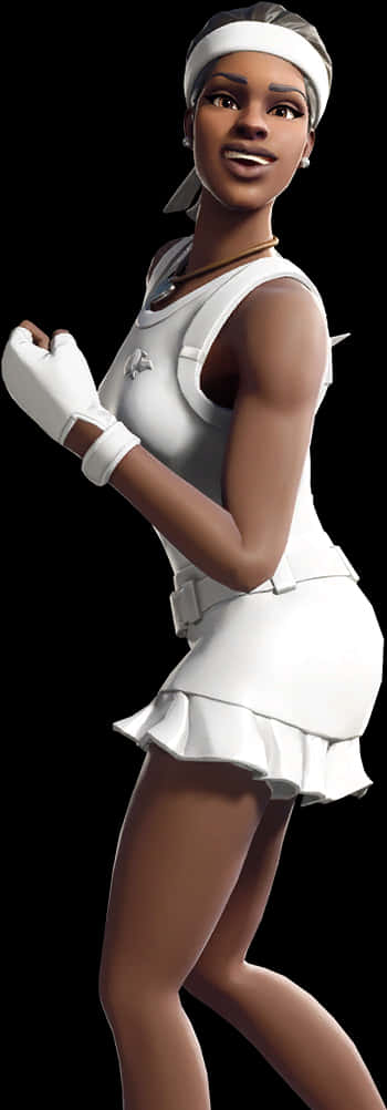 Tabia ya Mchezo wa Tenisi ya Fortnite Picha ya Ukuta