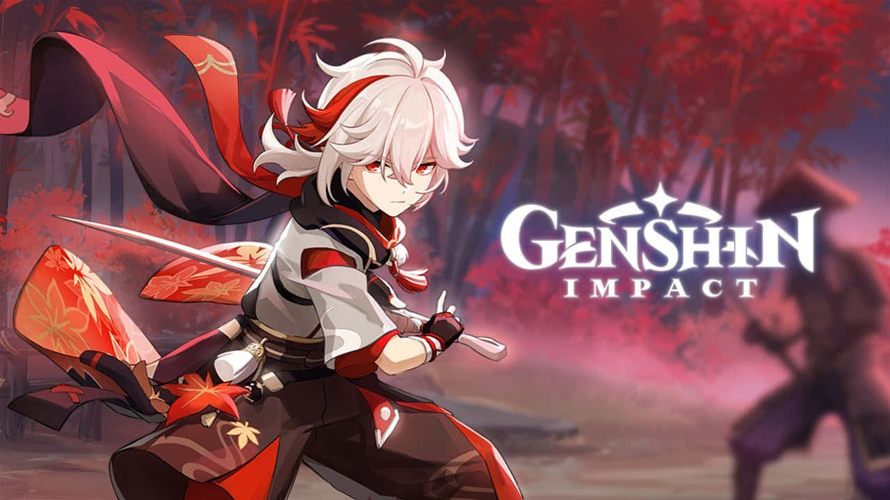 Tabsia ya Kazuha kutoka Genshin Impact Picha ya Ukuta