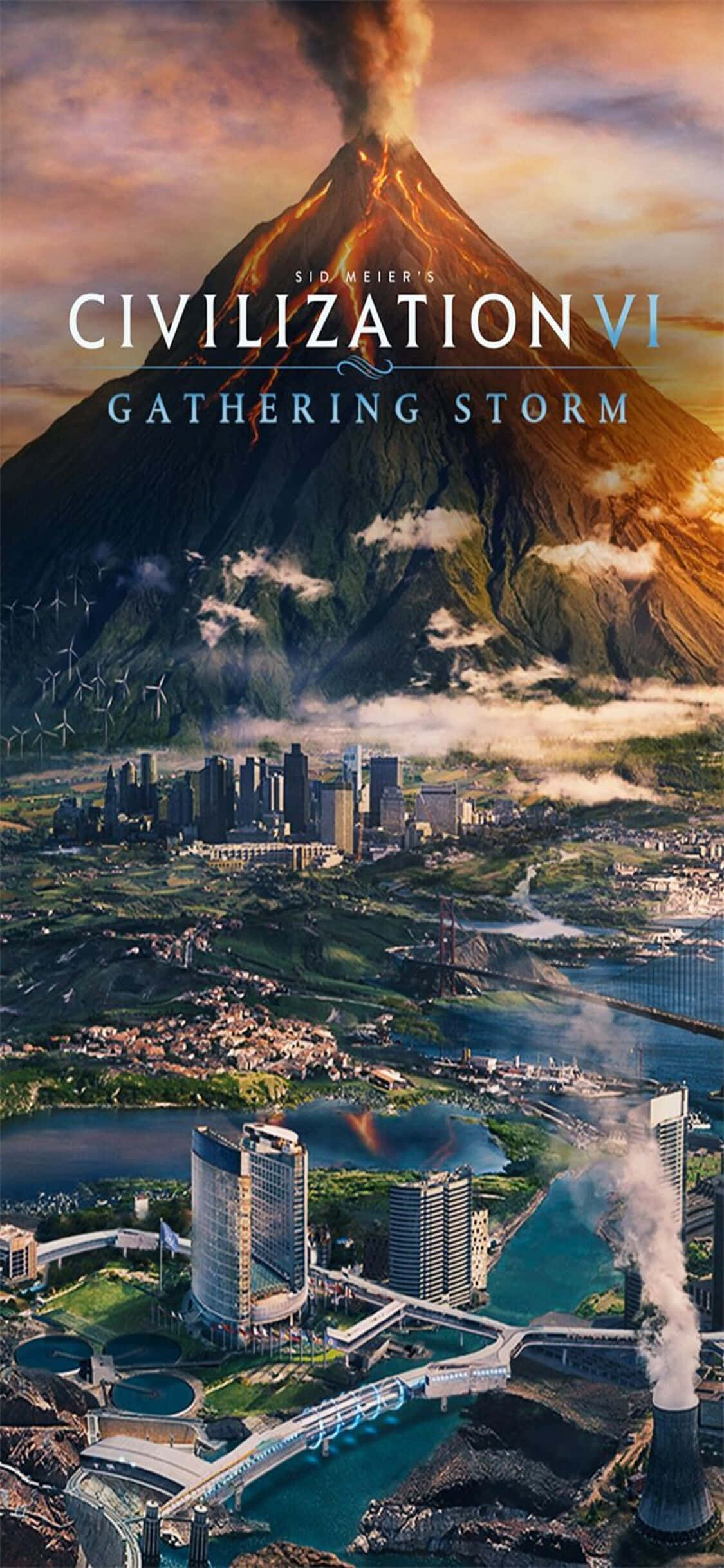 Tafauti Civilization V kama Kamwe Kabla kwenye iPhone X Picha ya Ukuta