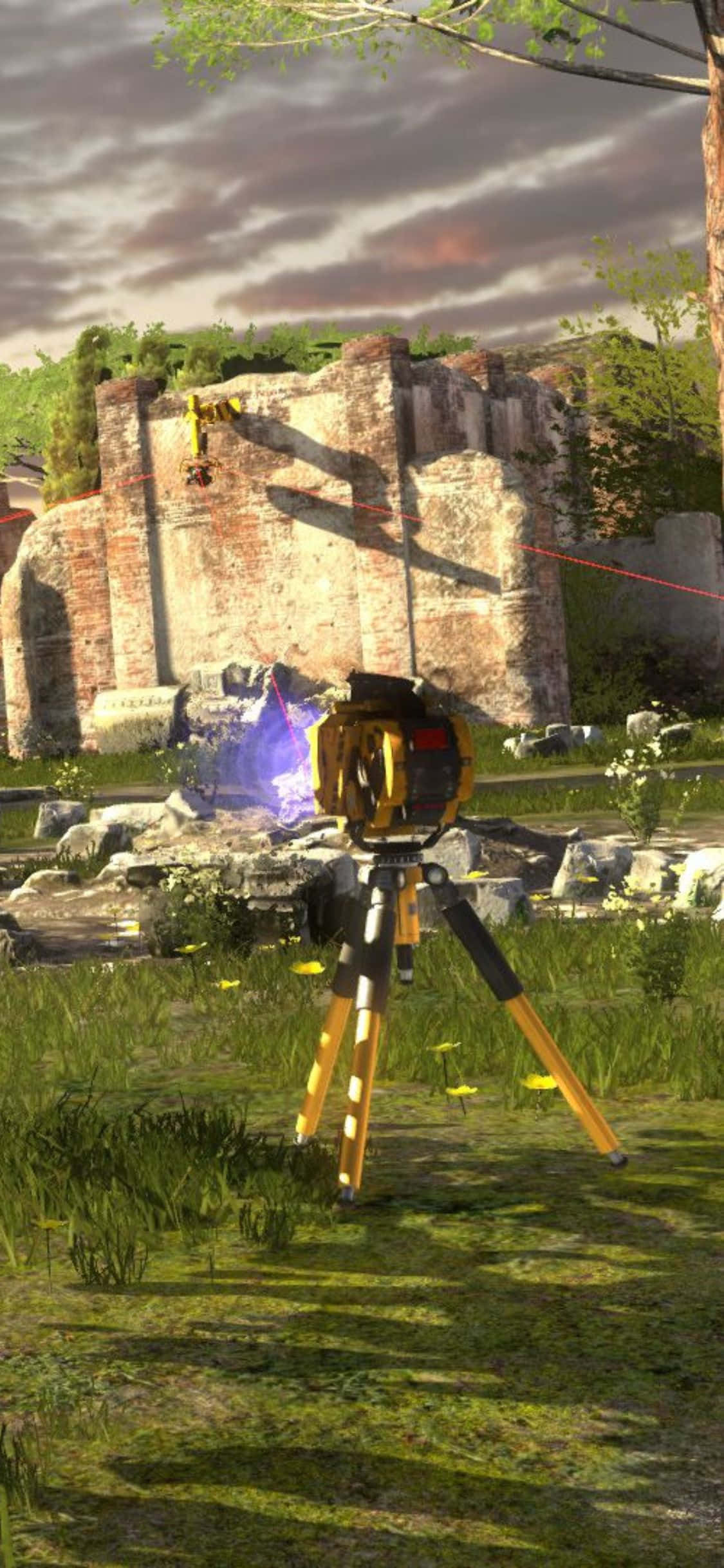 Tafuta dunia ya ajabu ya The Talos Principle kwenye iPhone X yako Picha ya Ukuta
