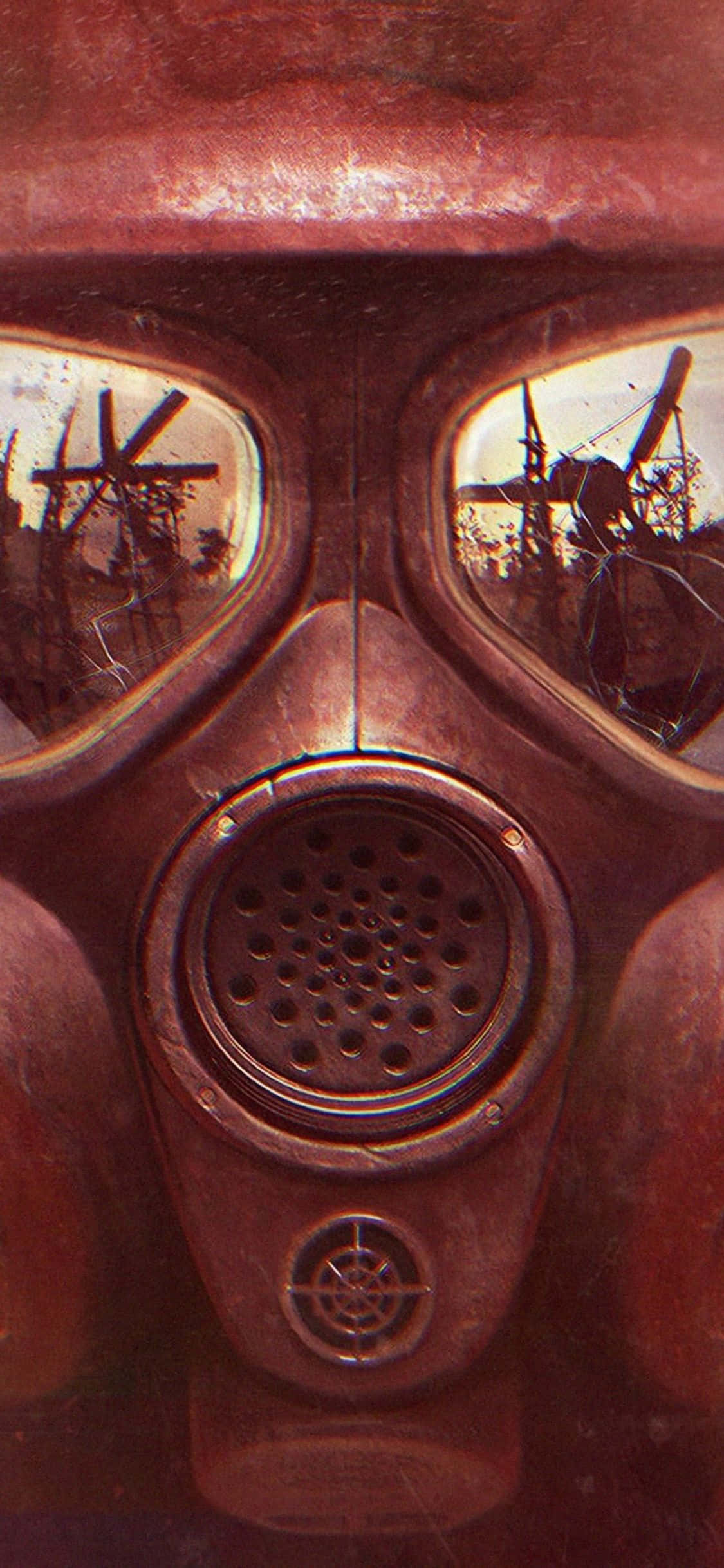 Tafuta mabaki ya Russia katika Metro Exodus kwa iPhone X Picha ya Ukuta