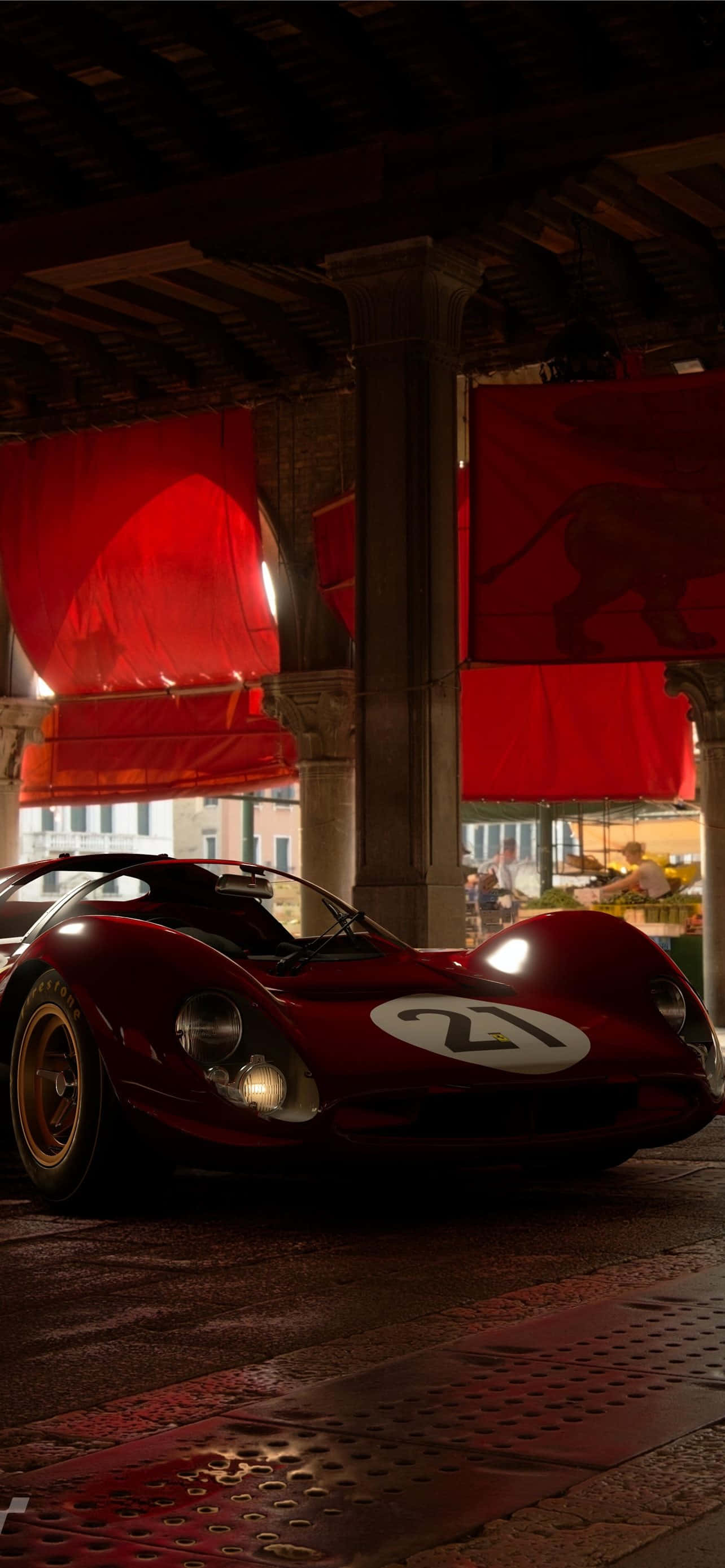 Tafuta Nguvu na Utendaji wa Ferrari ya Klasiki Picha ya Ukuta
