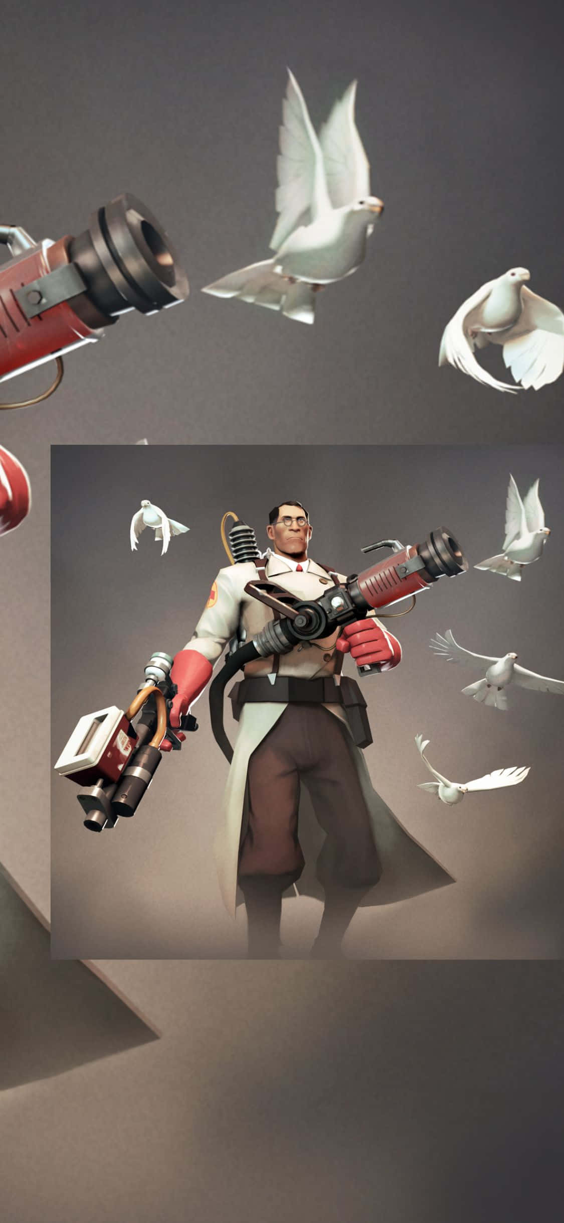 Tafuta Team Fortress 2 kwenye iPhone XS yenye Nguvu ya Juu Picha ya Ukuta