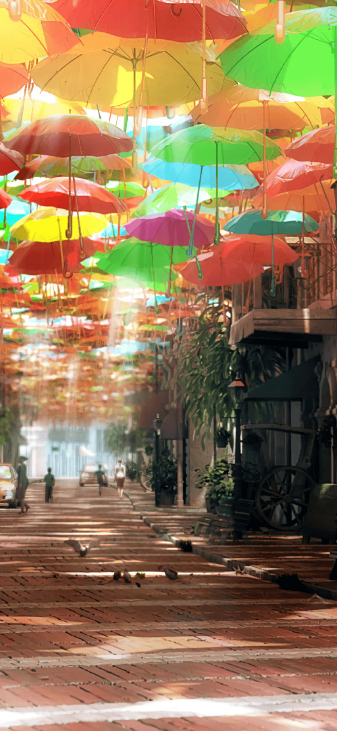Tafuta upepo wa Anime Park Scenery! Picha ya Ukuta
