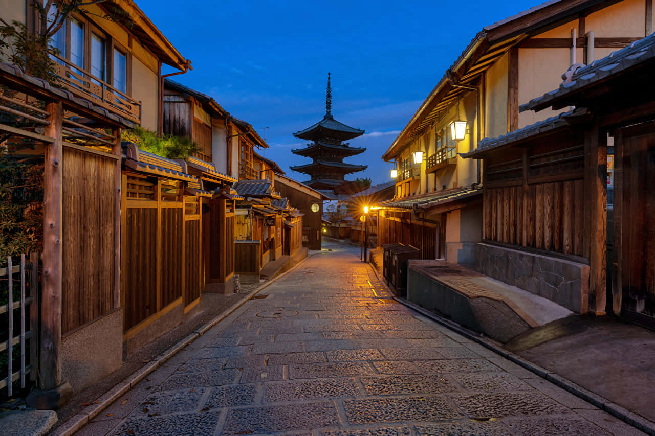 Tafuta uzuri wa Japani Picha ya Ukuta