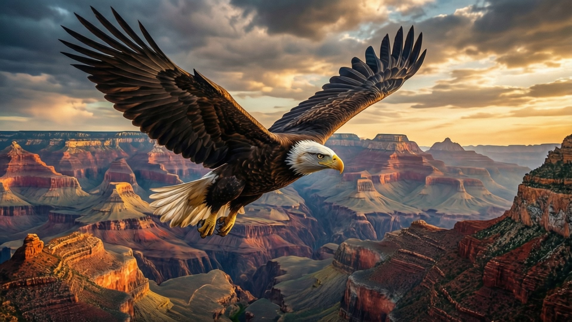 Tai Juu Mlima wa Grand Canyon Picha ya Ukuta