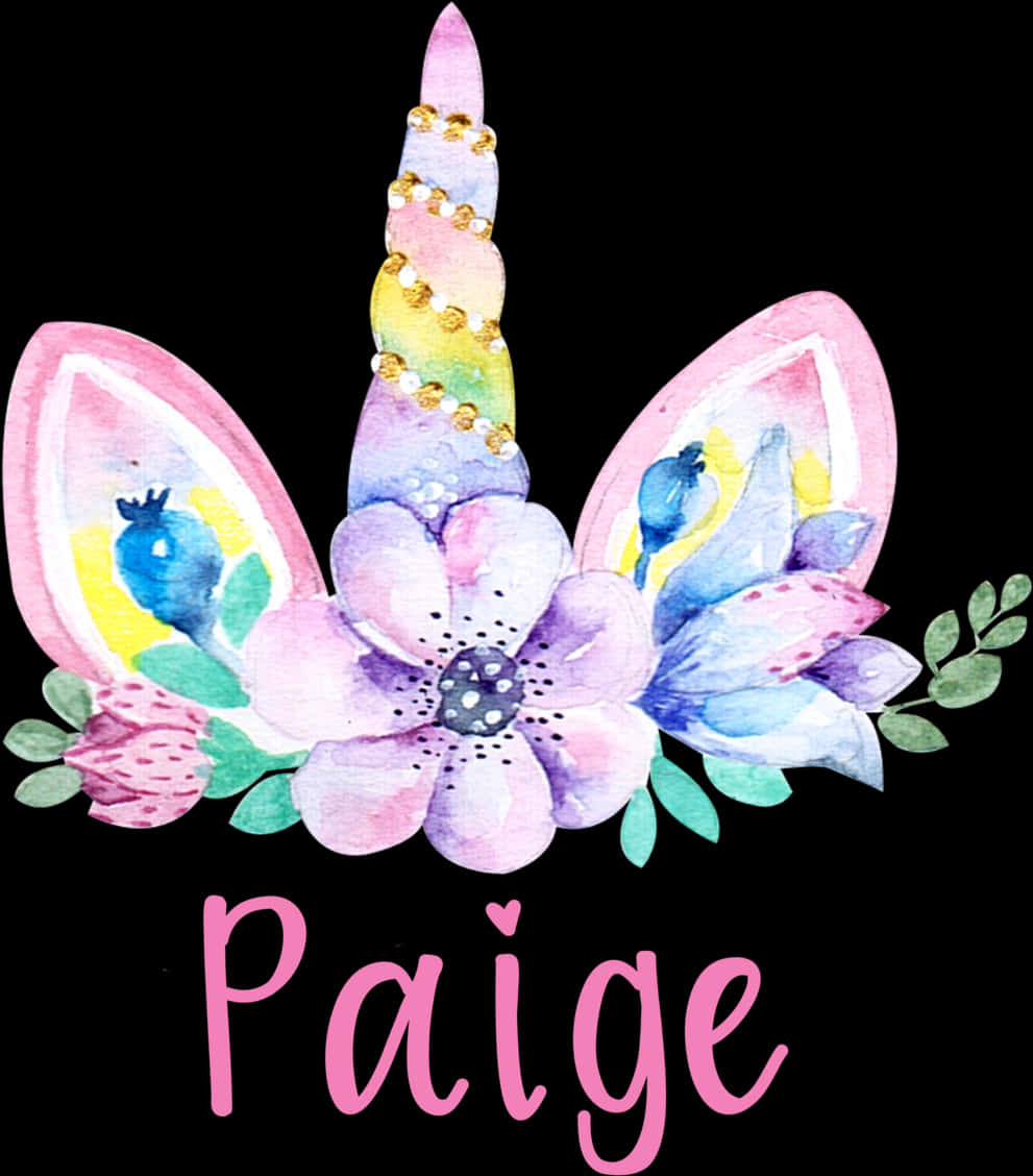 Taji la Maua la Nyati yenye Jina Paige Picha ya Ukuta
