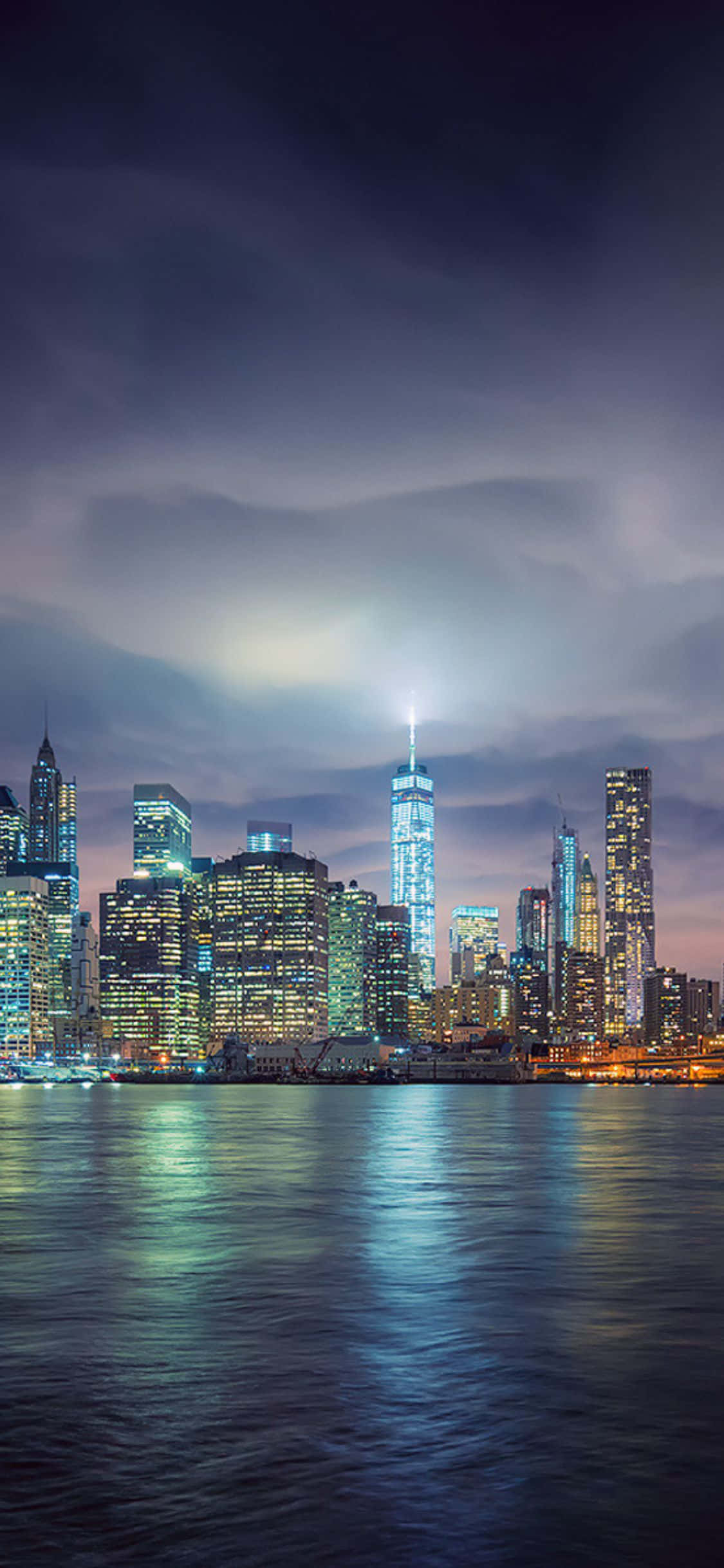 Furahia mwanga wa New York City wakati unakusanya barua pepe na iPhone X yako mpya Picha ya Ukuta